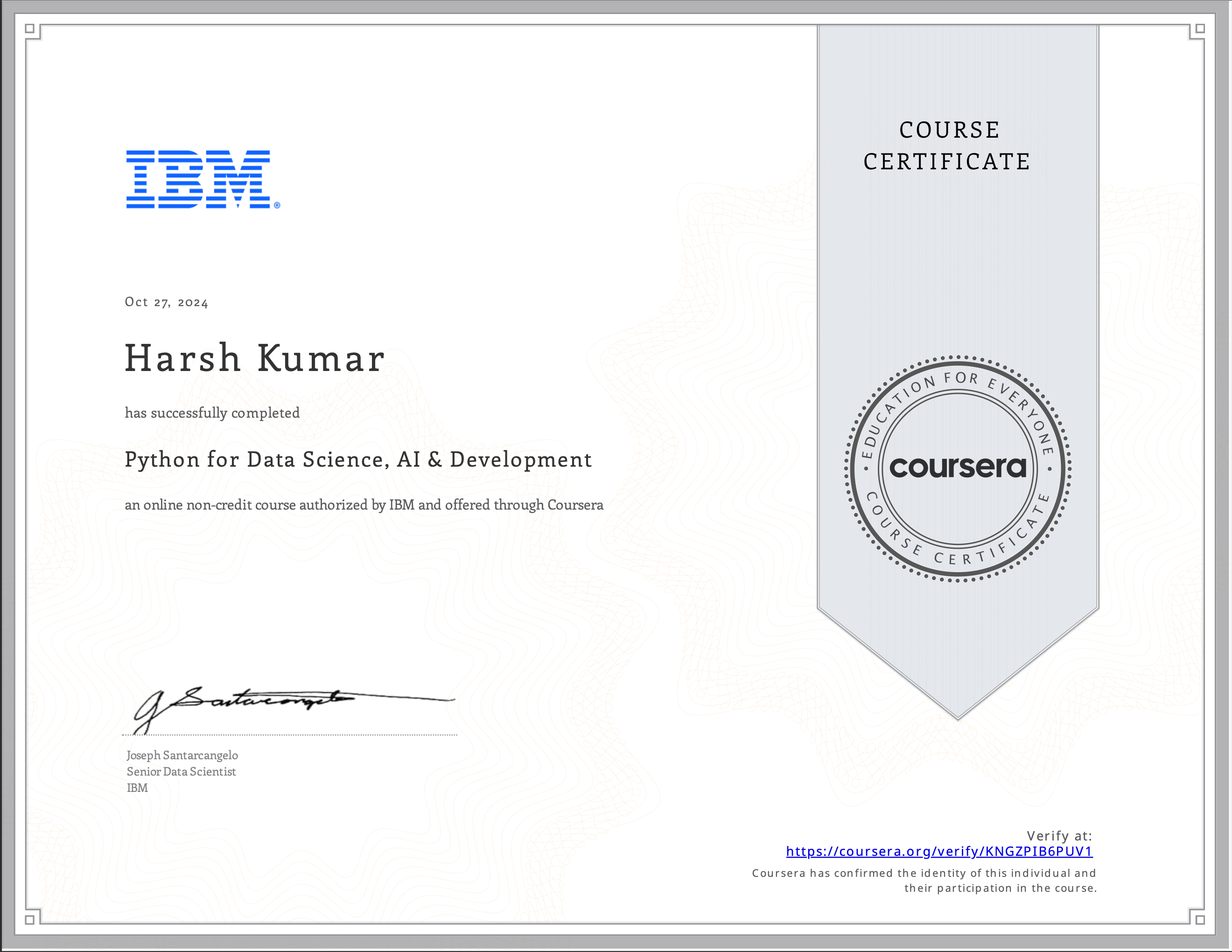 Python Certificate